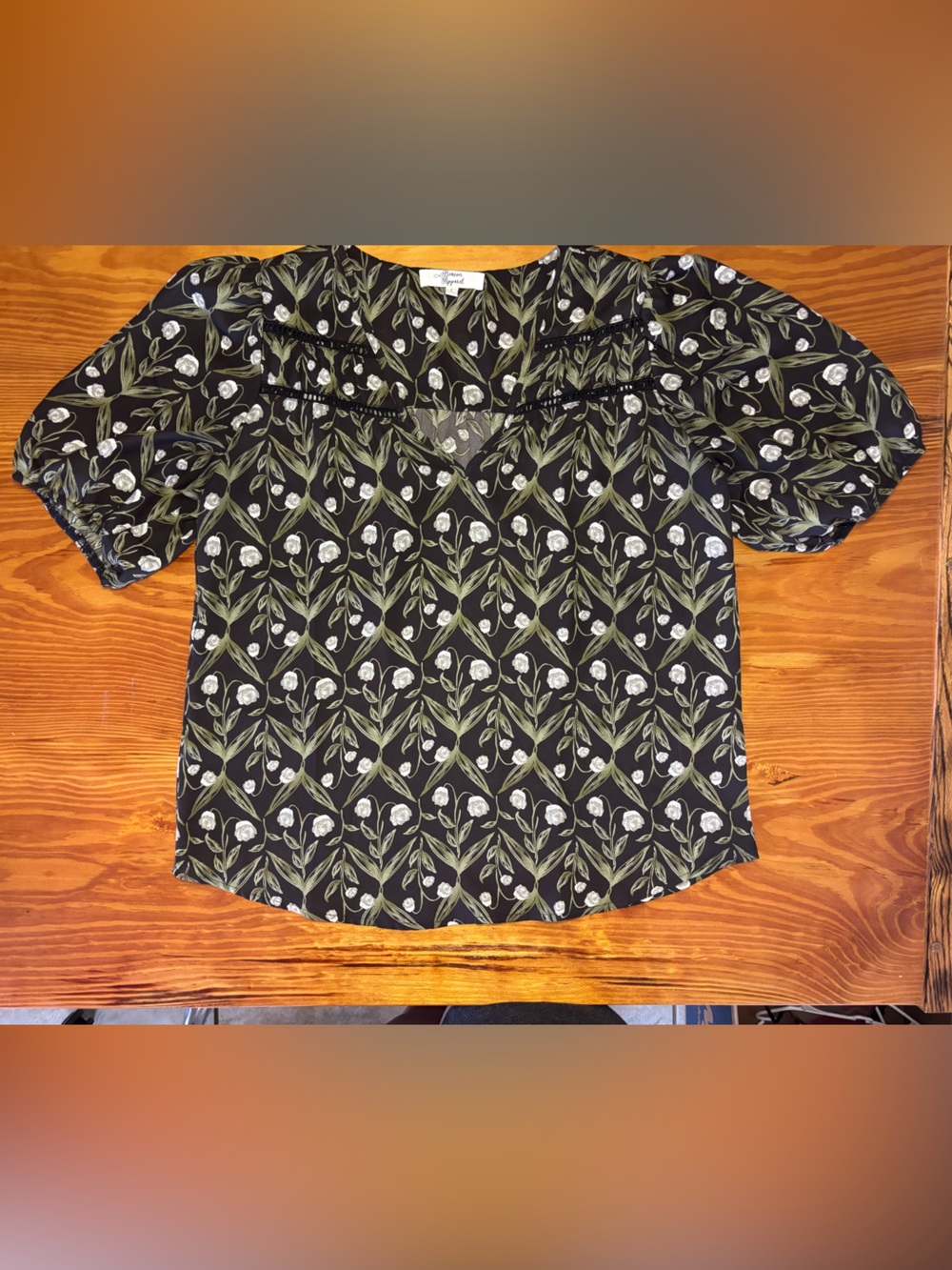Beacon Apparel Floral Blouse